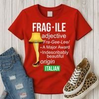 Fragile Adjective Origin Italian A Major Award Women's T-Shirt thumb 3