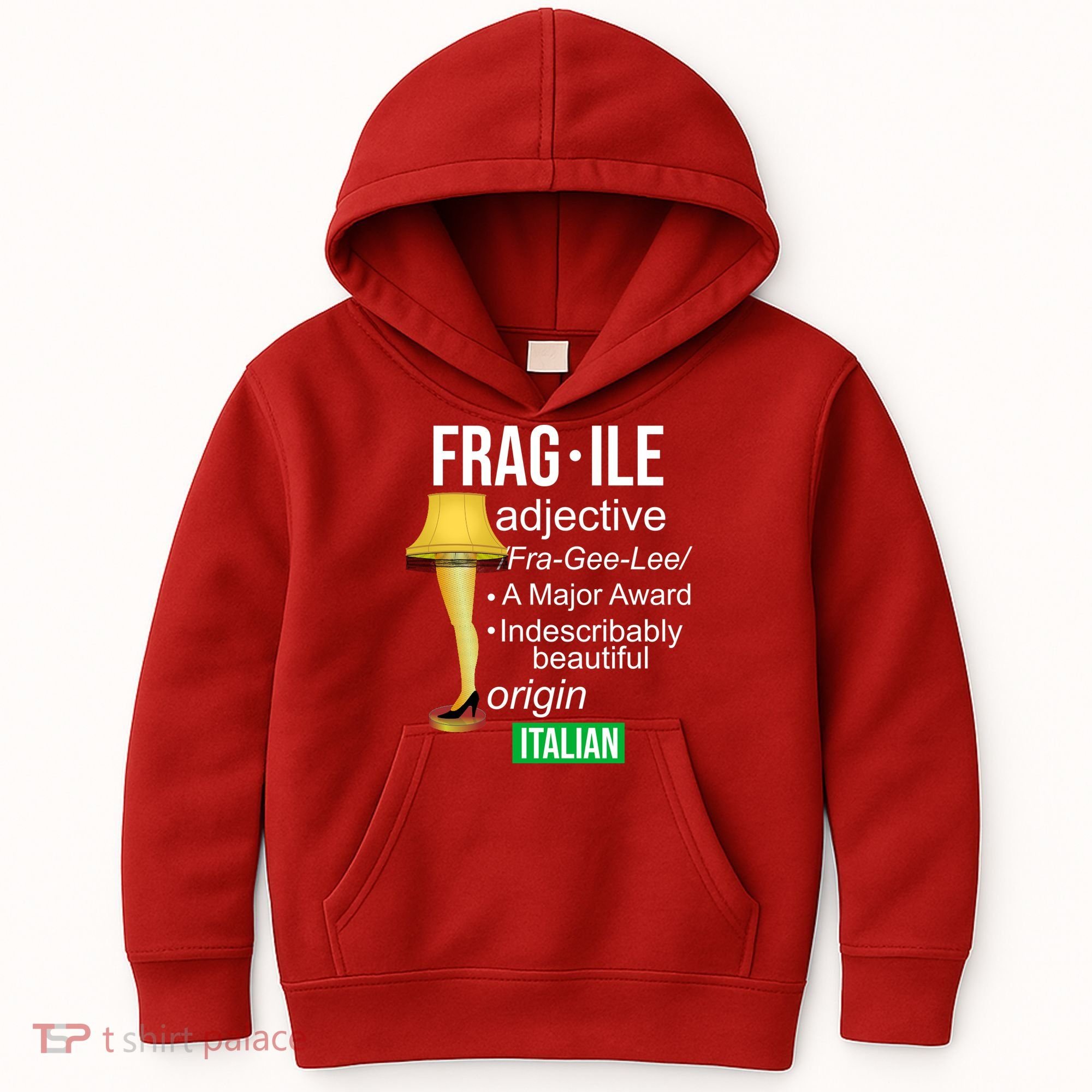 Fragile Adjective Origin Italian A Major Award Kids Hoodie