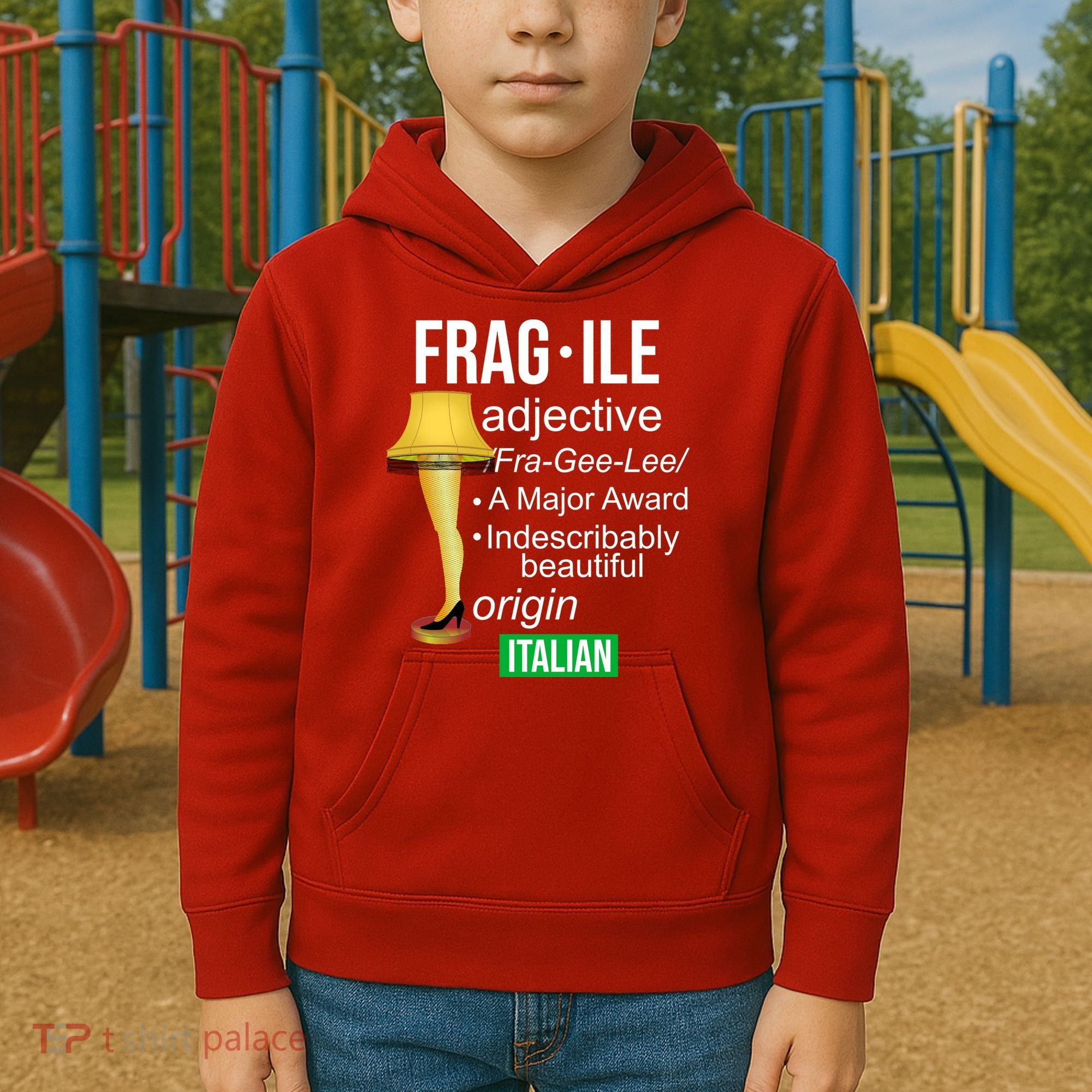 Fragile Adjective Origin Italian A Major Award Kids Hoodie