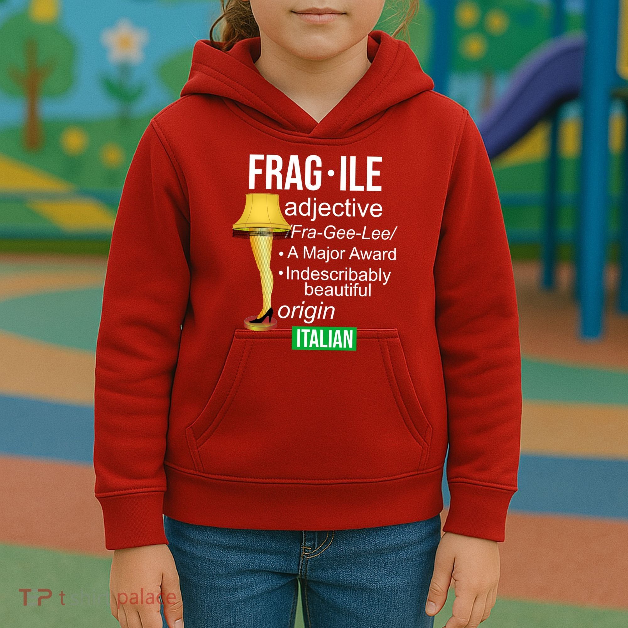 Fragile Adjective Origin Italian A Major Award Kids Hoodie