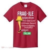 Fragile Adjective Origin Italian A Major Award Kids T-Shirt thumb 0