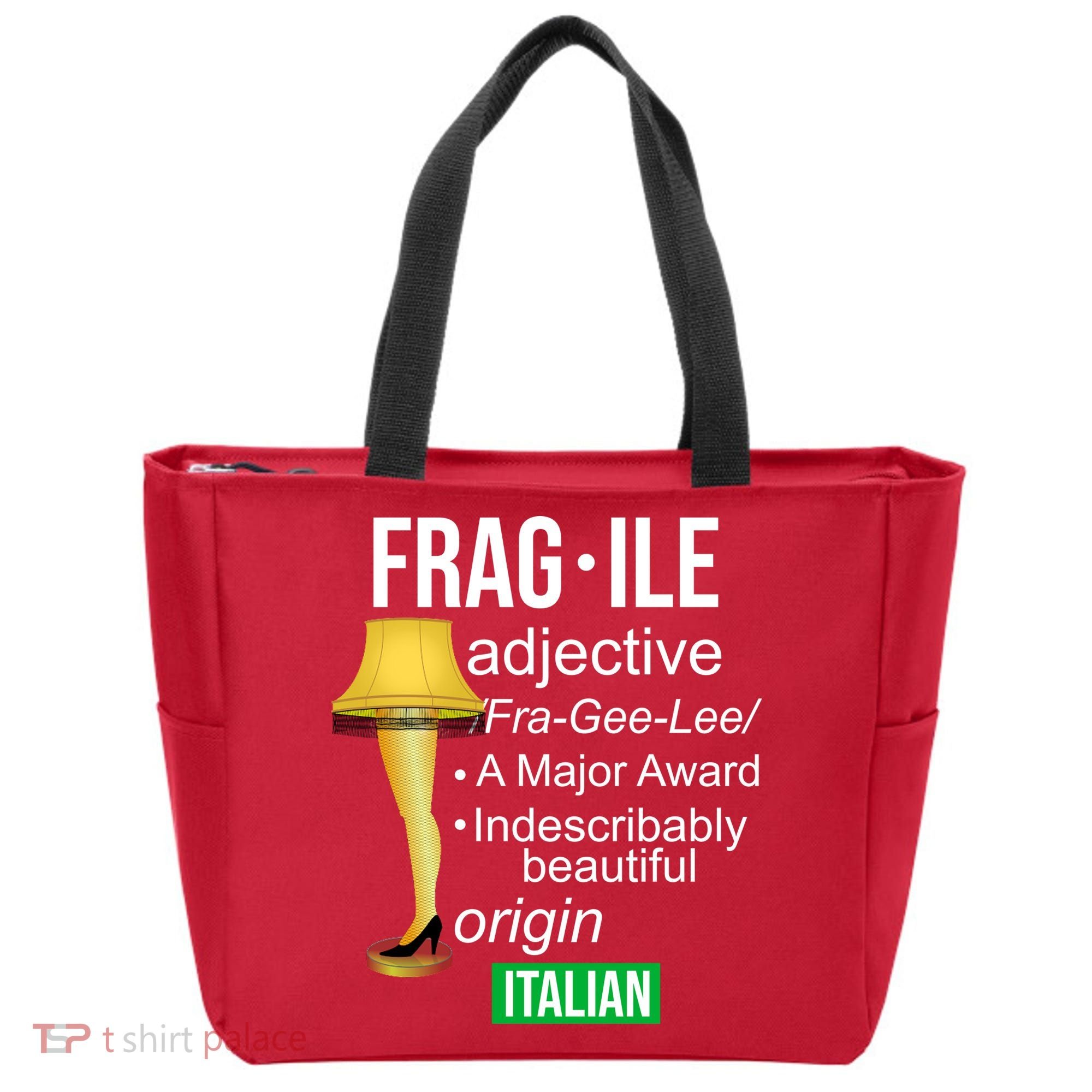 Fragile Adjective Origin Italian A Major Award Tote Bag