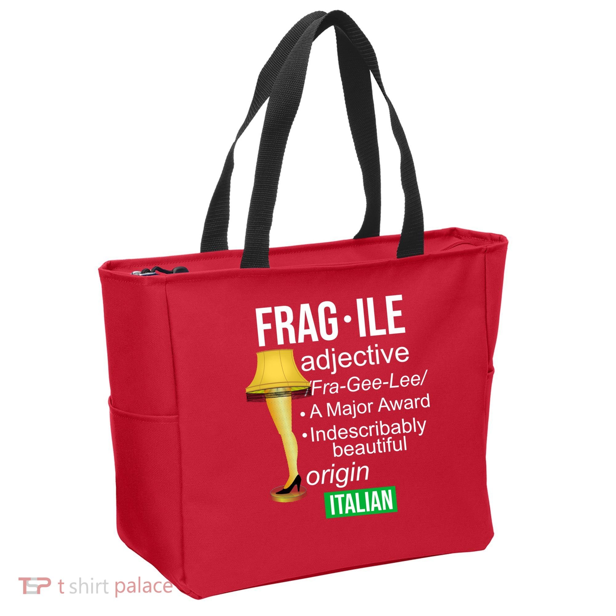 Fragile Adjective Origin Italian A Major Award Tote Bag