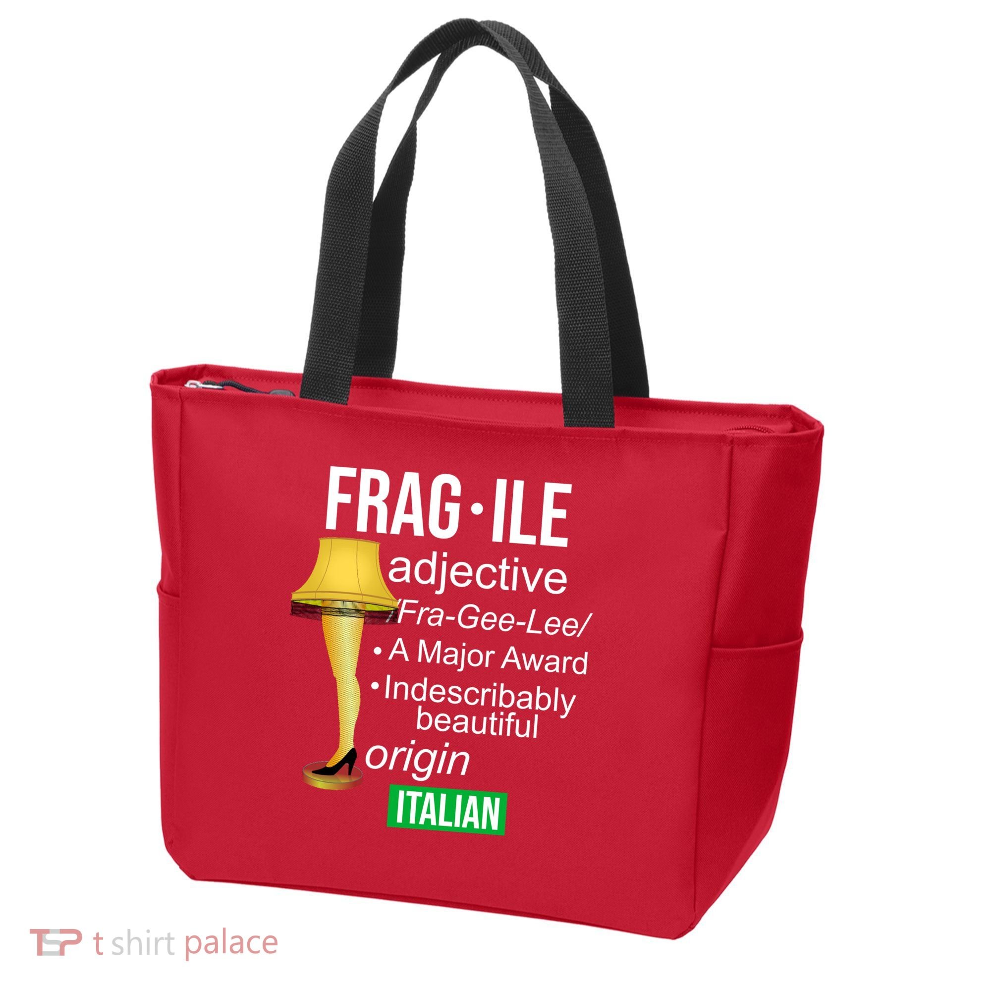 Fragile Adjective Origin Italian A Major Award Tote Bag