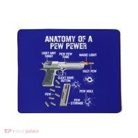 Funny Anatomy Of A Pew Pewer Gift Ammo Gun Gift Adt Saying Gift Mousepad thumb 0