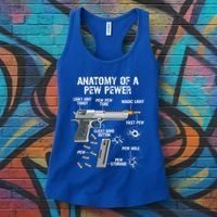 Funny Anatomy Of A Pew Pewer Gift Ammo Gun Gift Adt Saying Gift Women's Tank Top thumb 3