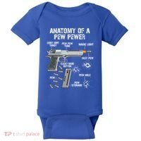 Funny Anatomy Of A Pew Pewer Gift Ammo Gun Gift Adt Saying Gift Baby Bodysuit thumb 0