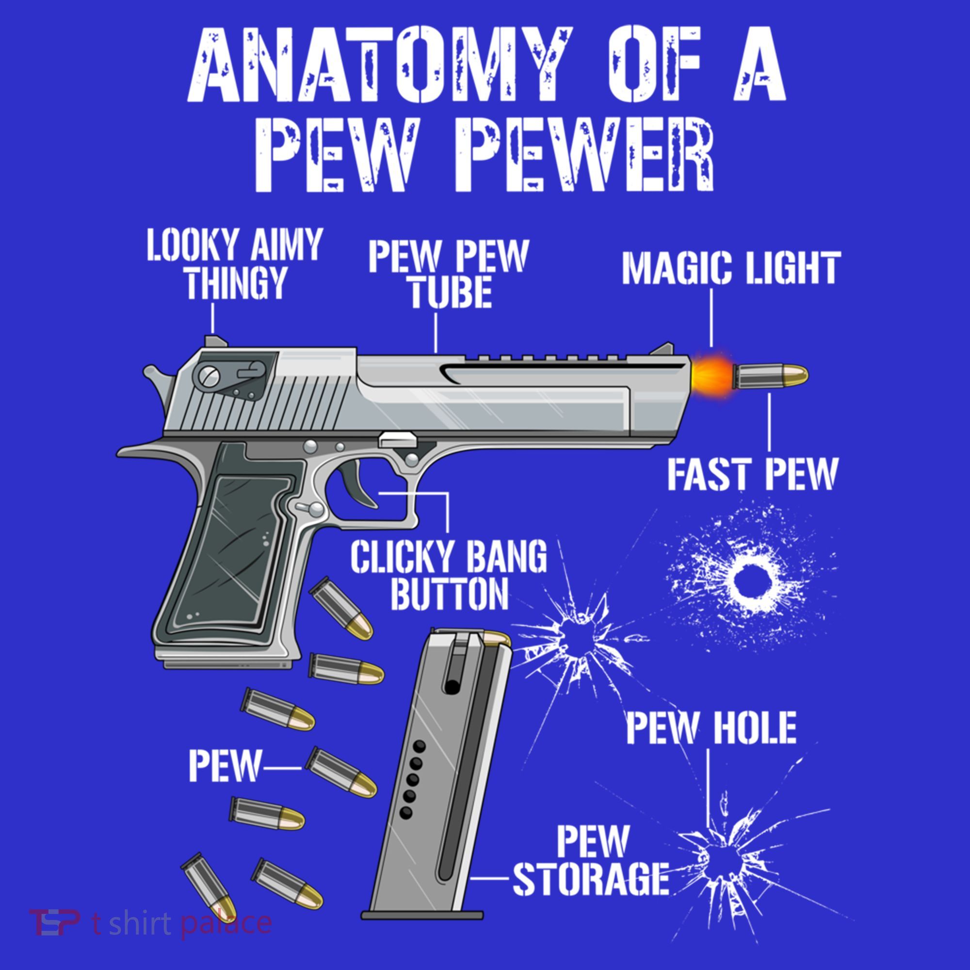 Funny Anatomy Of A Pew Pewer Gift Ammo Gun Gift Adt Saying Gift Baby Bodysuit