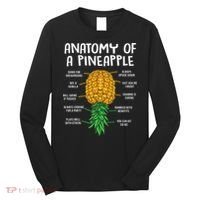 Funny Anatomy Of A Pineapple Swinger  Long Sleeve Shirt thumb 0