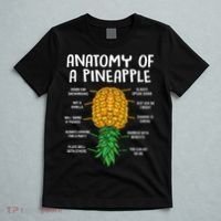Funny Anatomy Of A Pineapple Swinger  T-Shirt thumb 5