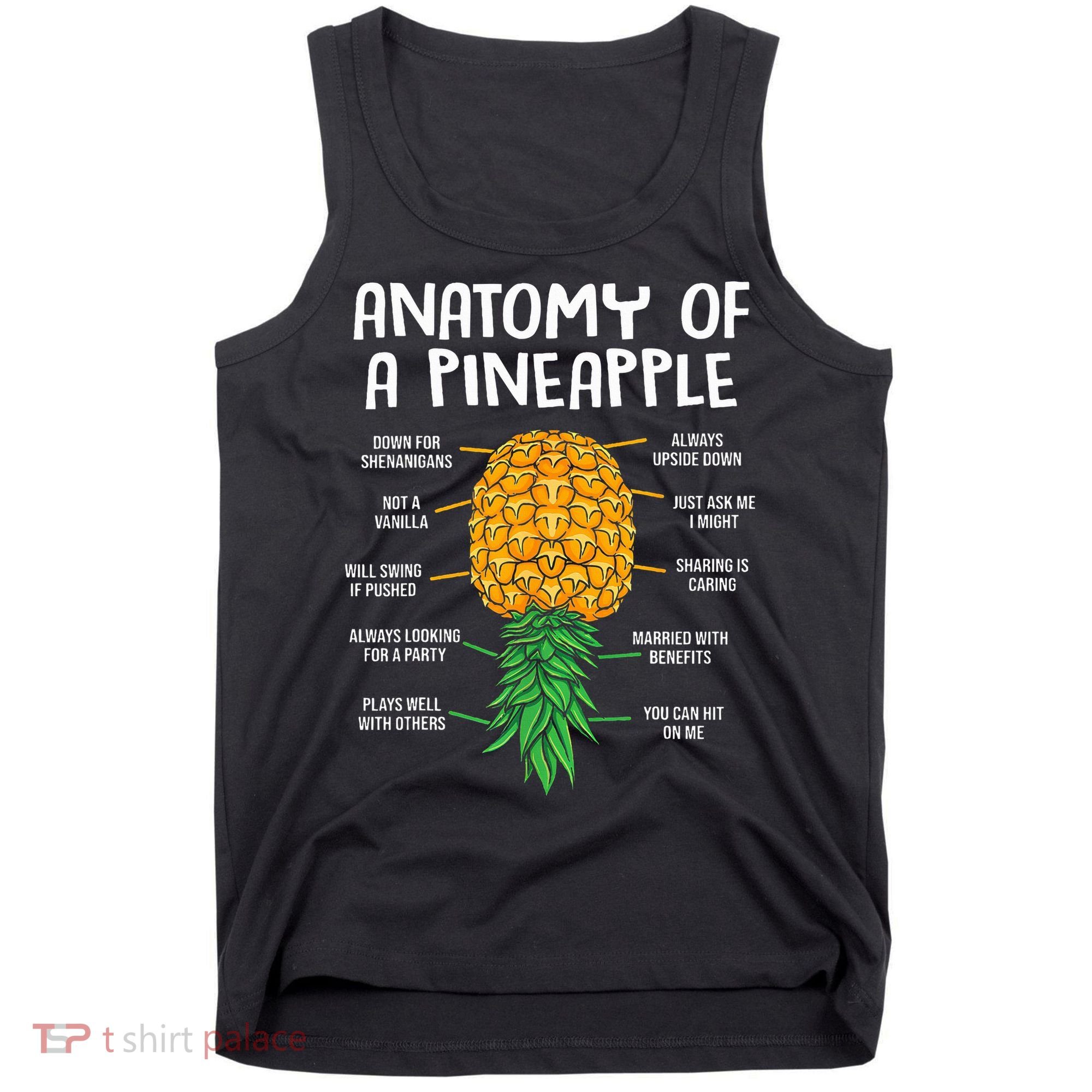 Funny Anatomy Of A Pineapple Swinger  Tank Top