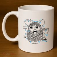Furby Anatomy Of A Furby Retro Textbook Diagram 11oz C Handle Ceramic Mug thumb 4
