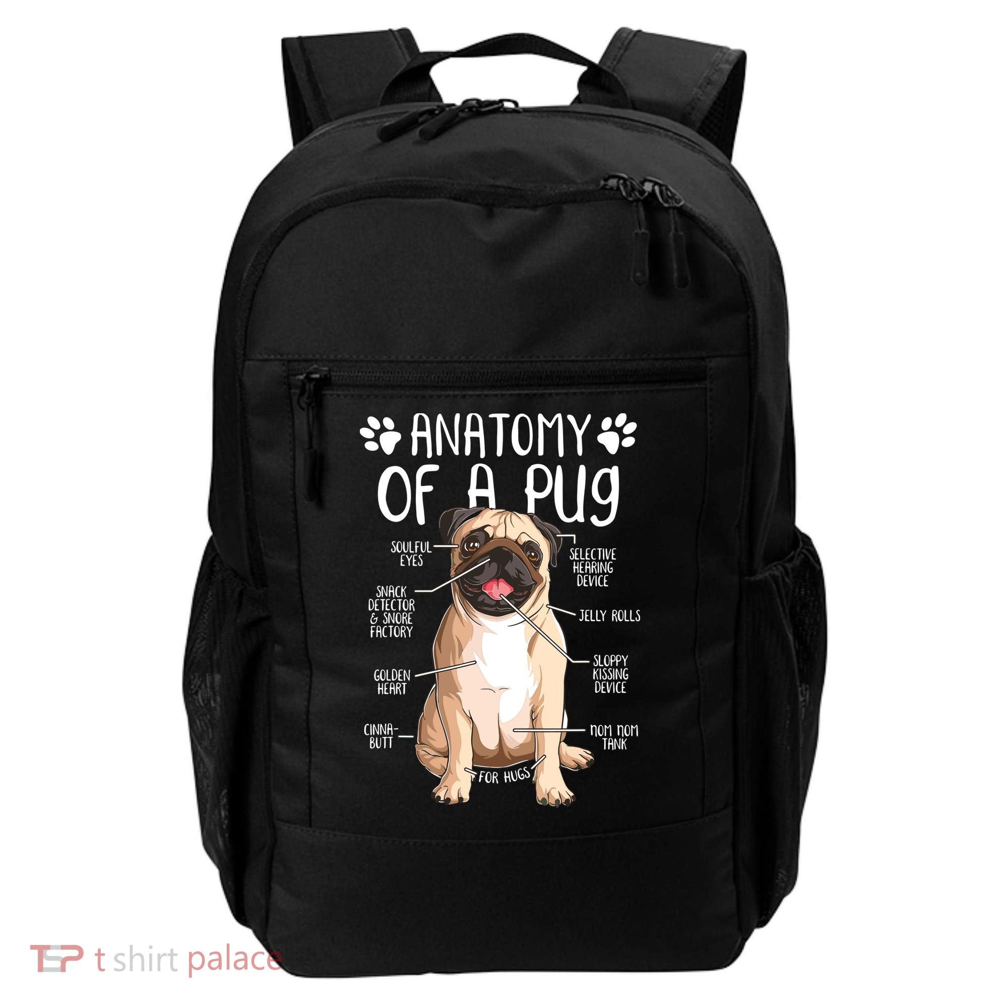 Funny Anatomy Pug Dog Pug Lover Backpack