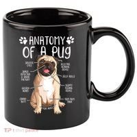 Funny Anatomy Pug Dog Pug Lover 11oz C Handle Ceramic Mug thumb 0