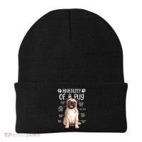 Funny Anatomy Pug Dog Pug Lover Beanie thumb 0