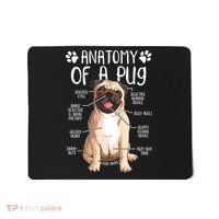 Funny Anatomy Pug Dog Pug Lover Mousepad thumb 0