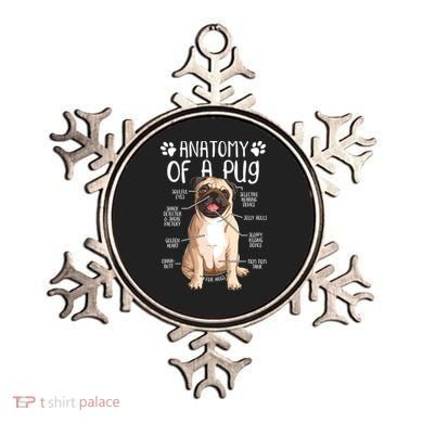 Funny Anatomy Pug Dog Pug Lover Ornament