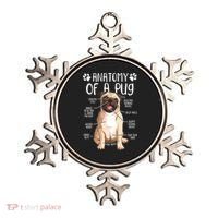 Funny Anatomy Pug Dog Pug Lover Ornament thumb 0