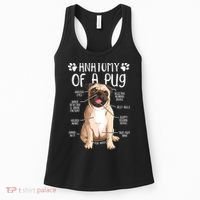 Funny Anatomy Pug Dog Pug Lover Women's Tank Top thumb 0