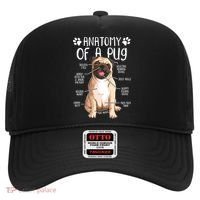 Funny Anatomy Pug Dog Pug Lover Hat thumb 0