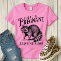 Feral And Pregnant Racoon Women's T-Shirt thumb 3