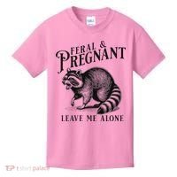 Feral And Pregnant Racoon Kids T-Shirt thumb 0