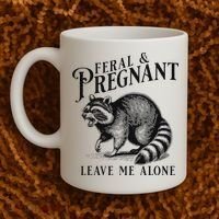 Feral And Pregnant Racoon Coffee Mug thumb 2