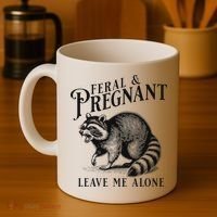Feral And Pregnant Racoon Coffee Mug thumb 4