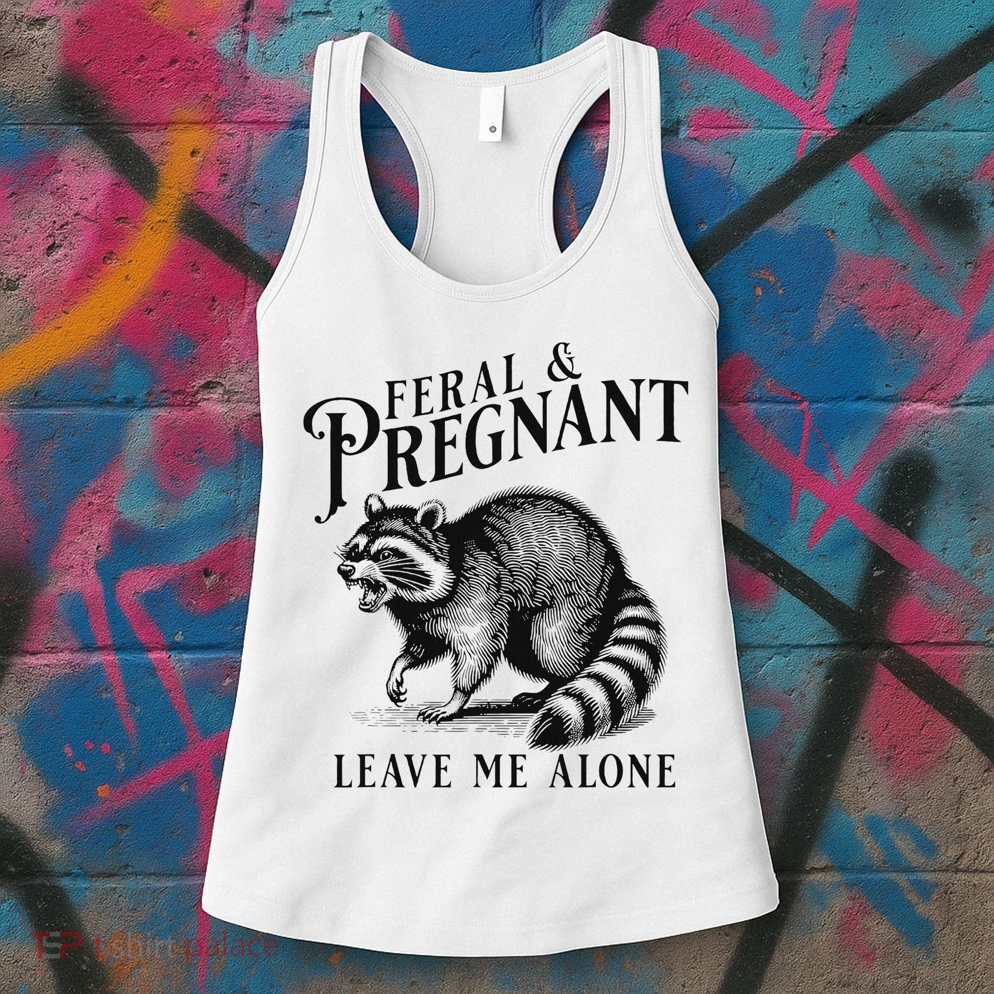 Feral And Pregnant Racoon Women's Tank Top