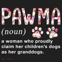 Floral Art Pawma Noun Definition Mama Grandma Dog Lovers TShirt Women's Sweatshirt thumb 2