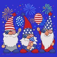 Funny American Patriotic Gnomes Sunglasses Usa 4Th Of July Meaningful Gift T-Shirt thumb 7