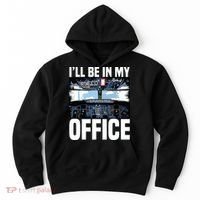 Funny Airplane Pilot Ill Be In My Office Airline Captain Hoodie thumb 0