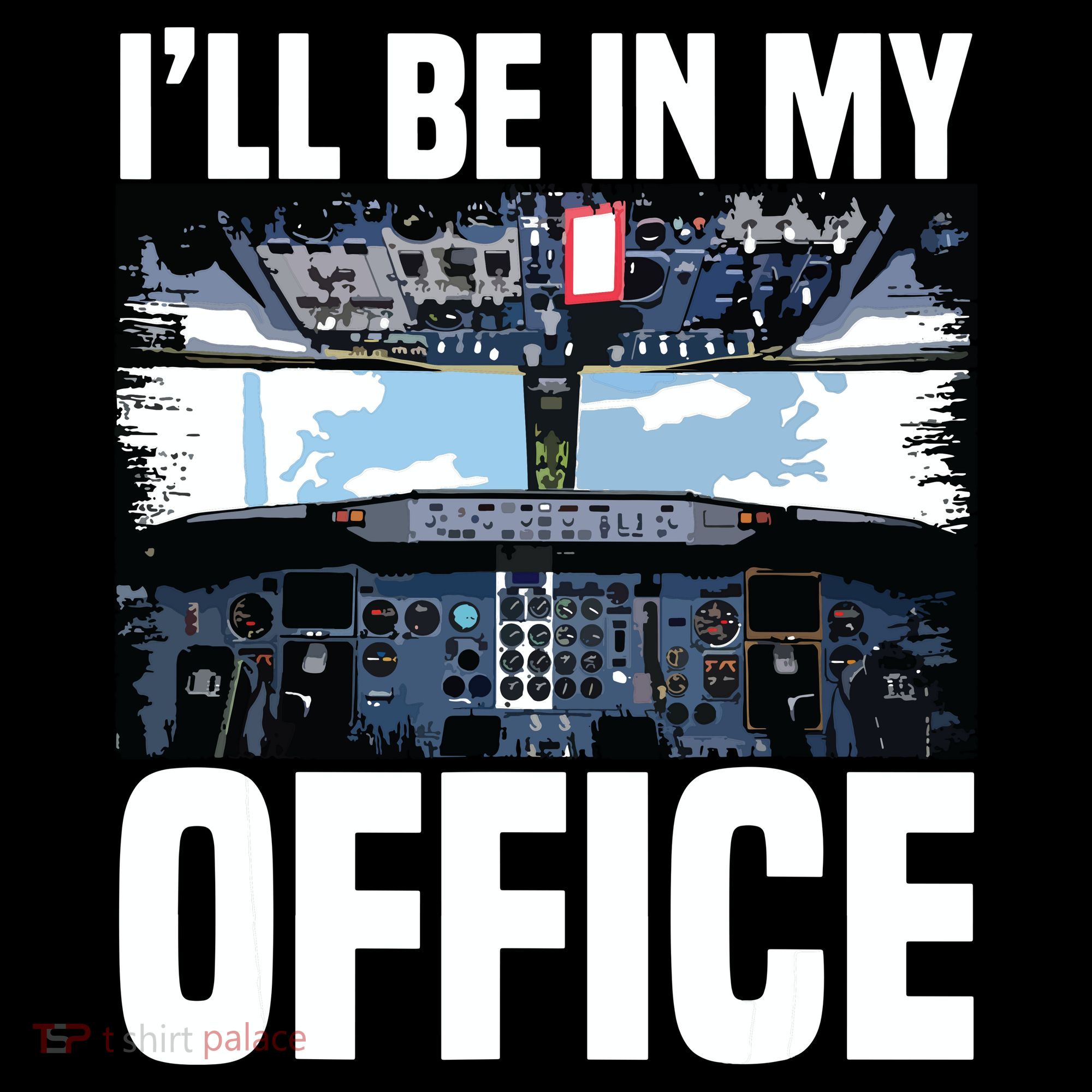 Funny Airplane Pilot Ill Be In My Office Airline Captain Coffee Mug