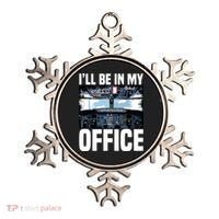 Funny Airplane Pilot Ill Be In My Office Airline Captain Ornament thumb 0