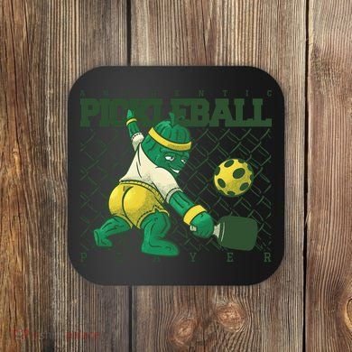 Funny Authentic Pickleball Sport Player Coaster