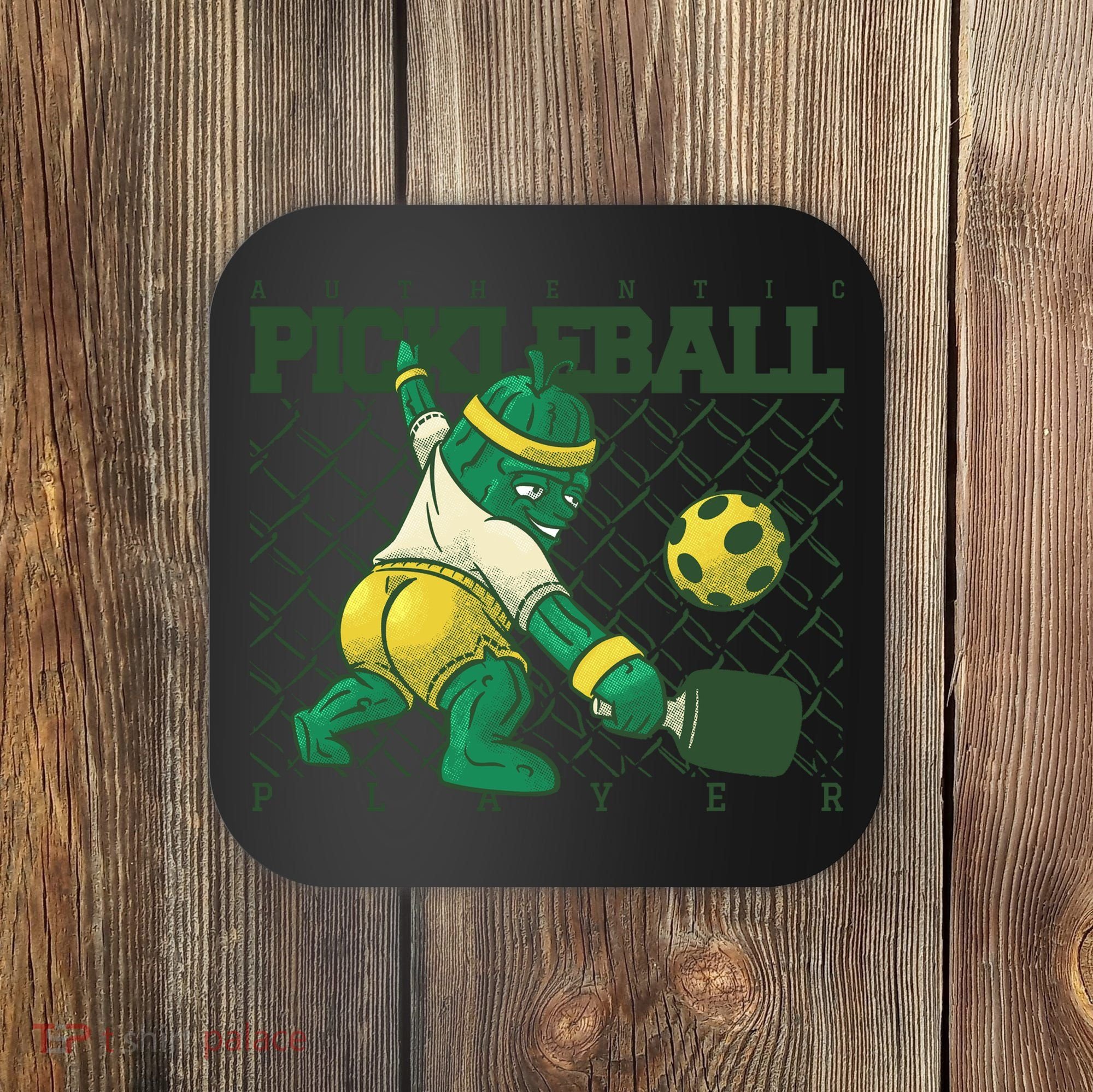 Funny Authentic Pickleball Sport Player Coaster