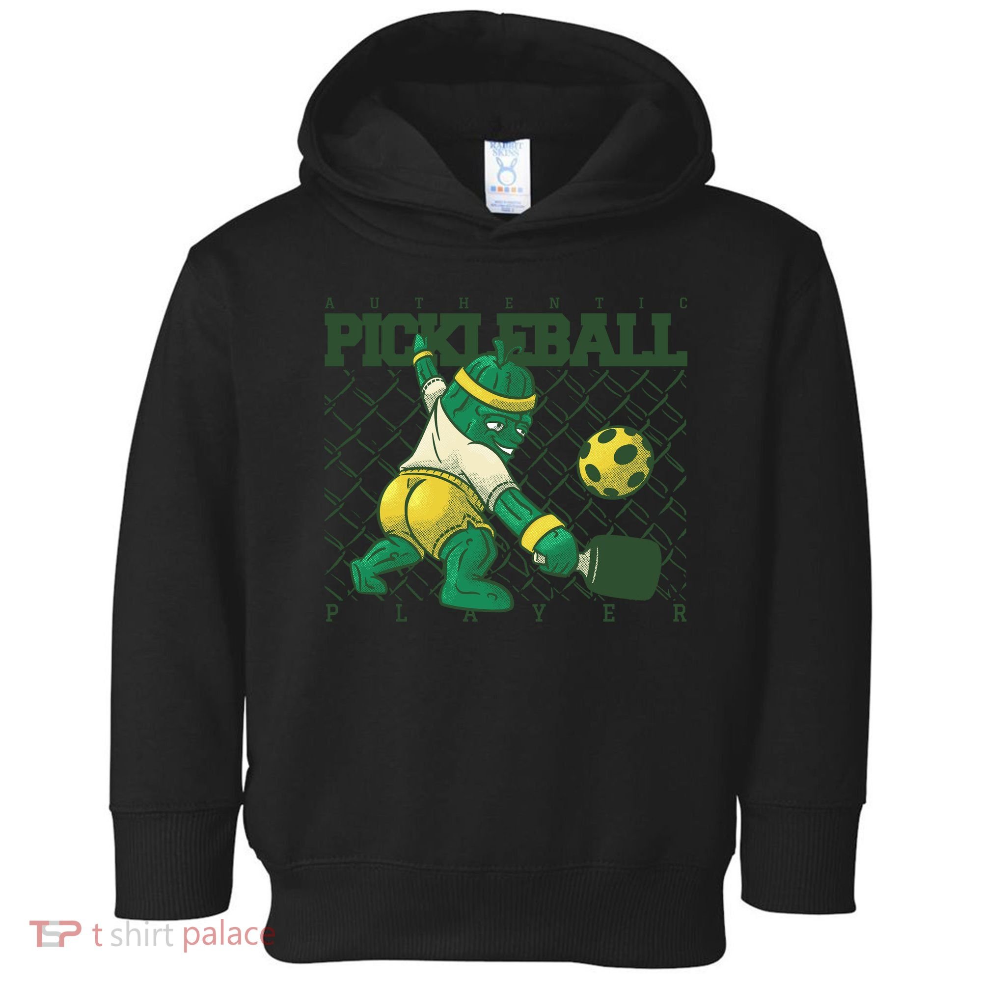 Funny Authentic Pickleball Sport Player Toddler Hoodie