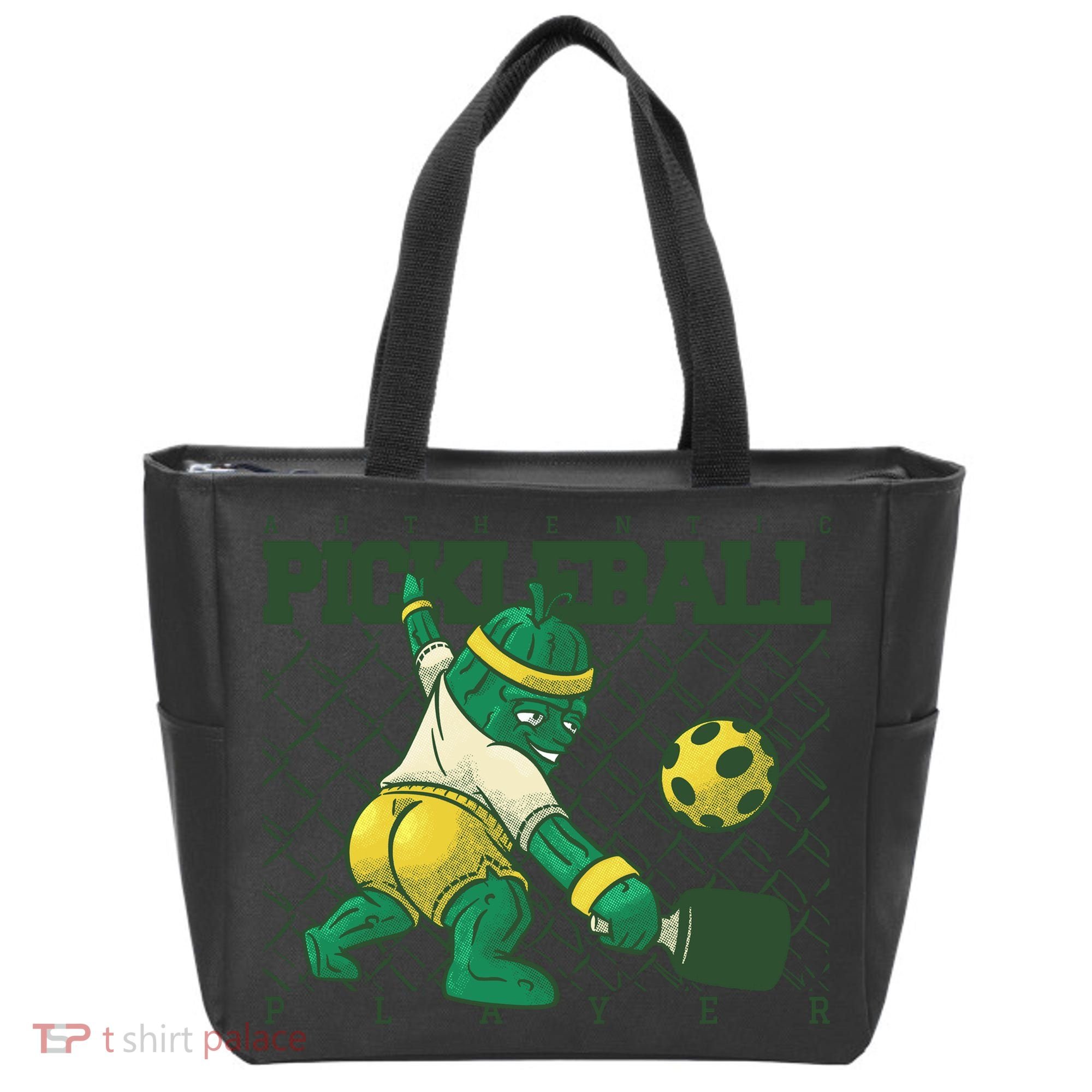 Funny Authentic Pickleball Sport Player Tote Bag