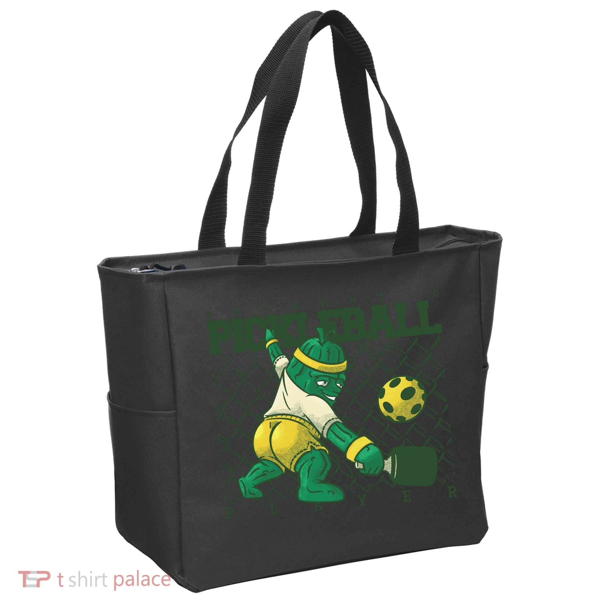 Funny Authentic Pickleball Sport Player Tote Bag