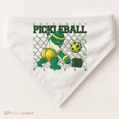 Funny Authentic Pickleball Sport Player USA-Made Doggie Bandana