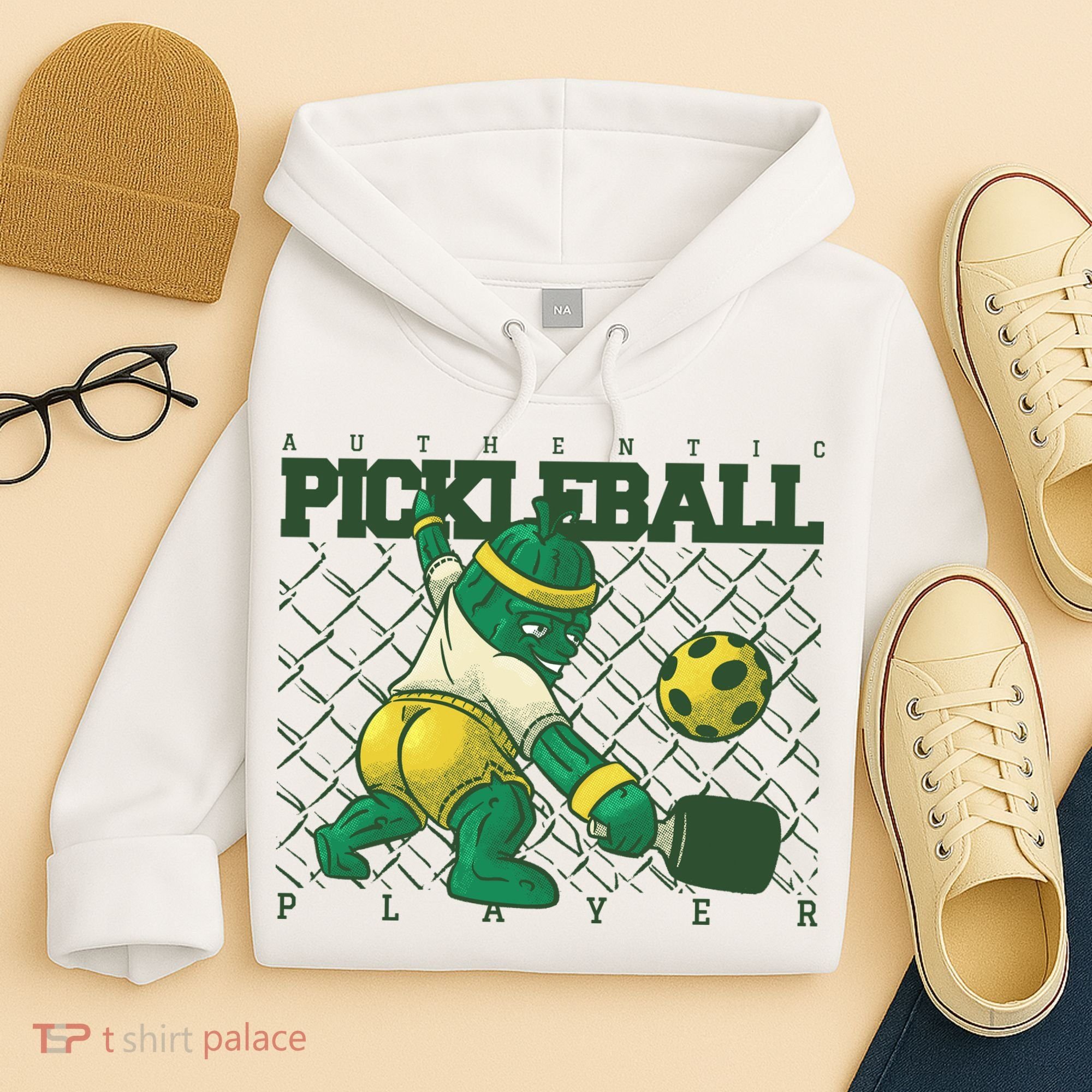 Funny Authentic Pickleball Sport Player Hoodie