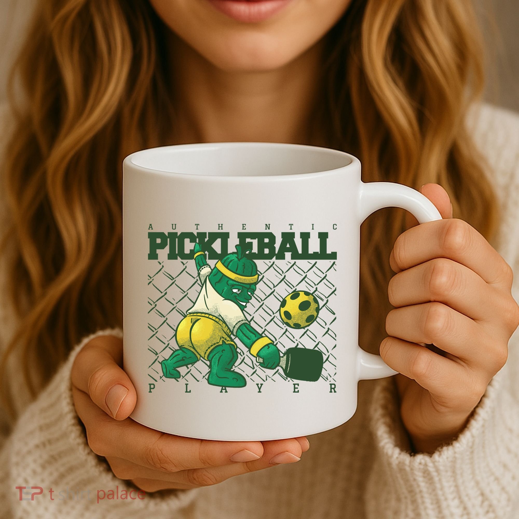 Funny Authentic Pickleball Sport Player Coffee Mug