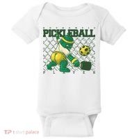 Funny Authentic Pickleball Sport Player Baby Bodysuit thumb 0