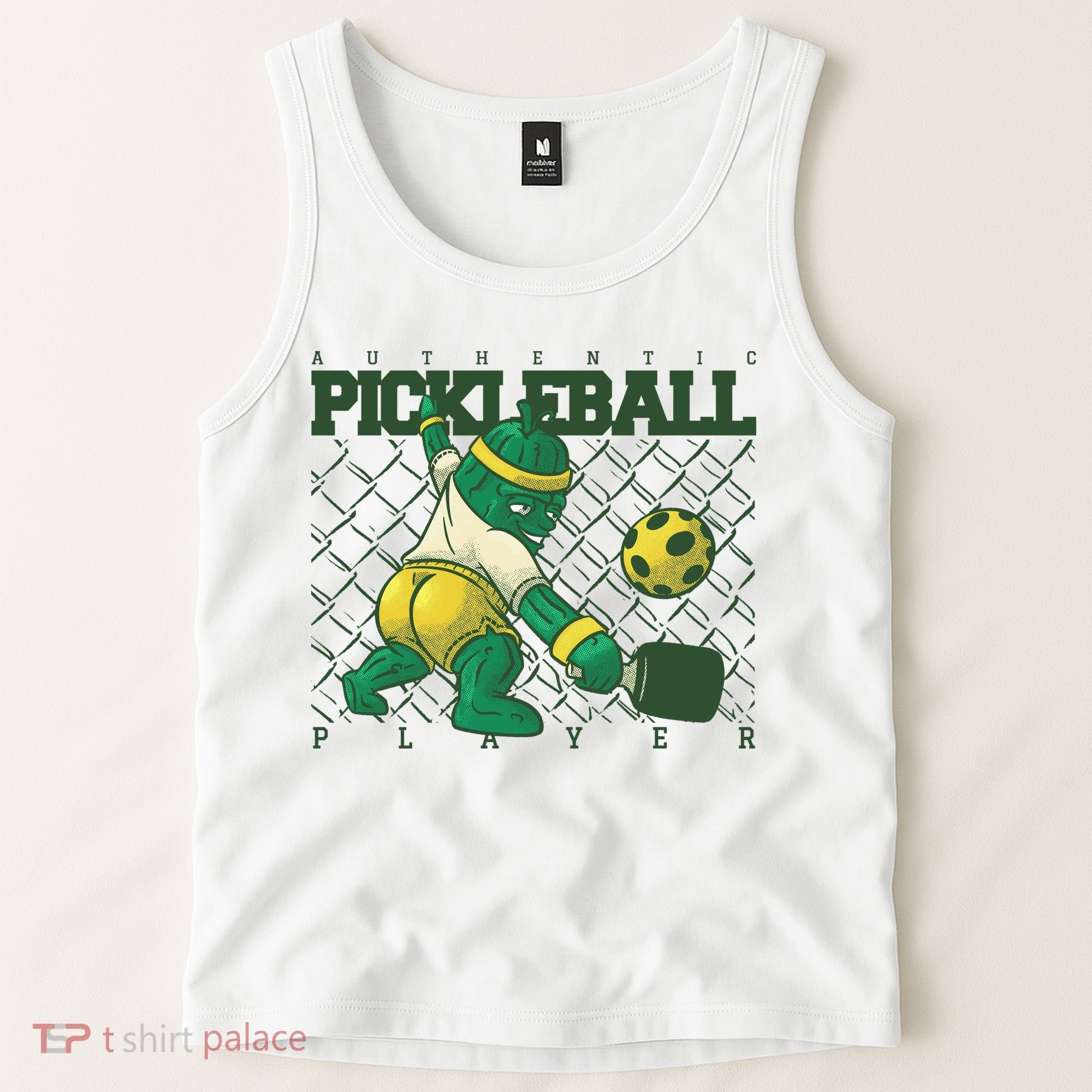 Funny Authentic Pickleball Sport Player Tank Top