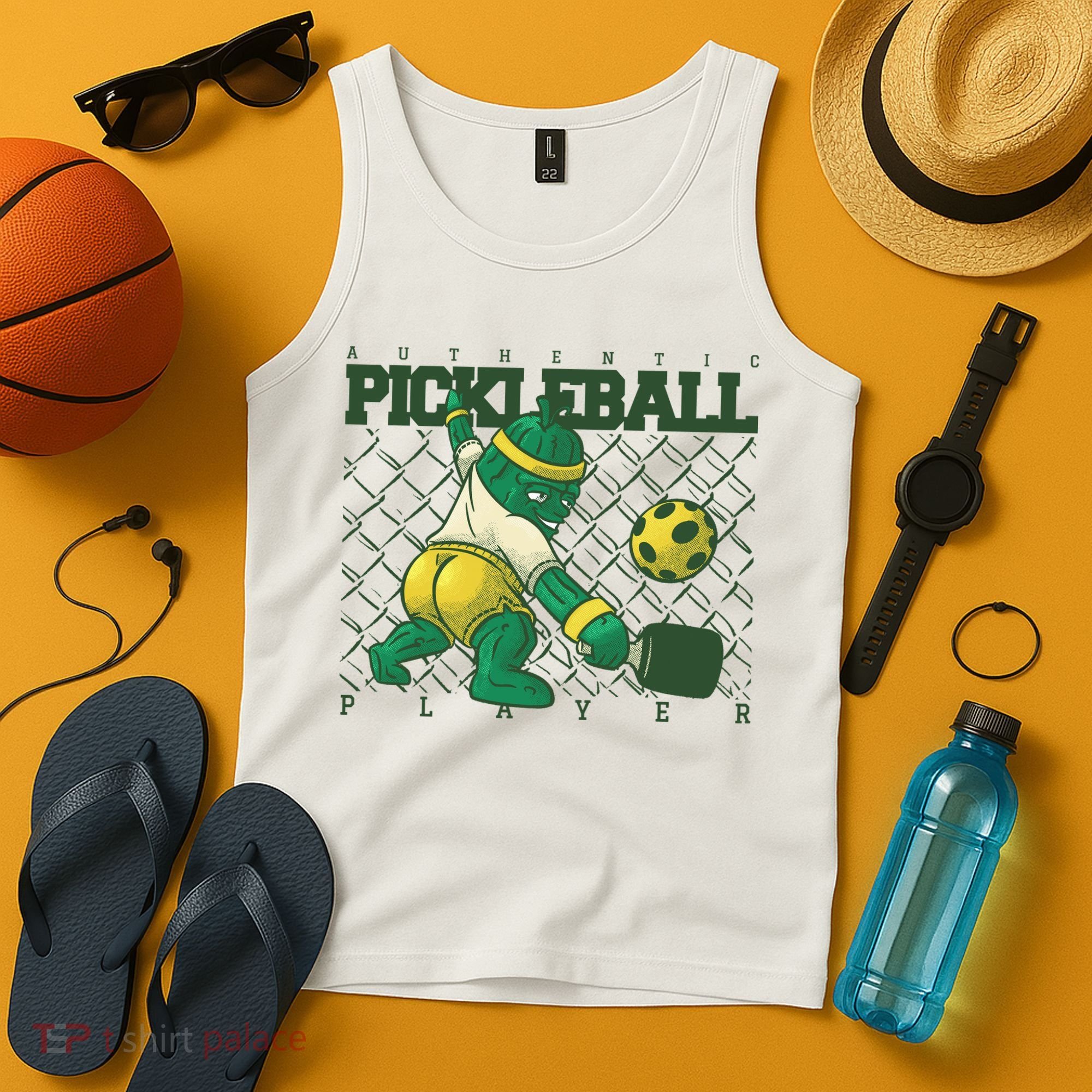 Funny Authentic Pickleball Sport Player Tank Top
