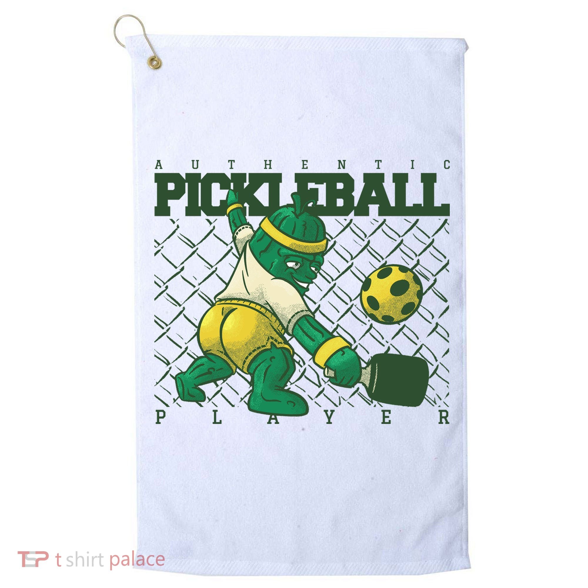 Funny Authentic Pickleball Sport Player Golf Towel