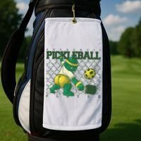 Funny Authentic Pickleball Sport Player Golf Towel thumb 2