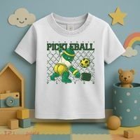 Funny Authentic Pickleball Sport Player Toddler T-Shirt thumb 3