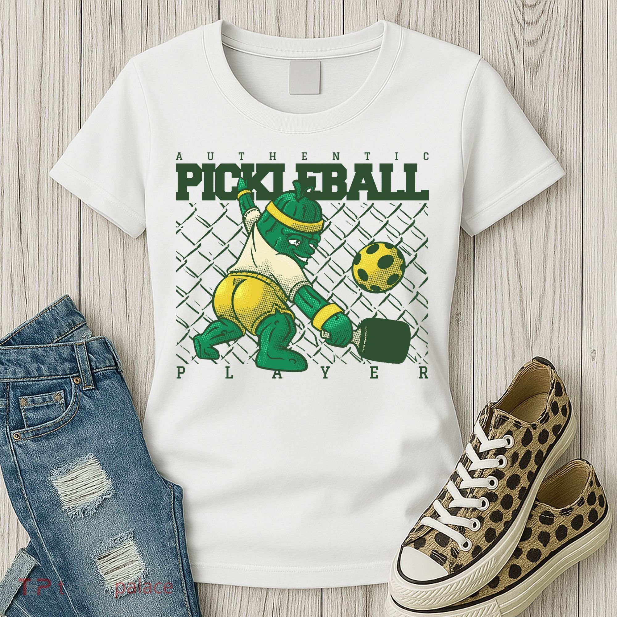 Funny Authentic Pickleball Sport Player Women's T-Shirt