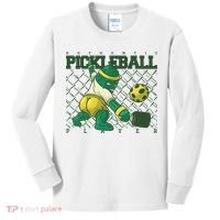 Funny Authentic Pickleball Sport Player Kids Long Sleeve Shirt thumb 0